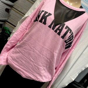 NWOT Pink Nation, lightweight,pink and black sweatshirt.. as shown in pics